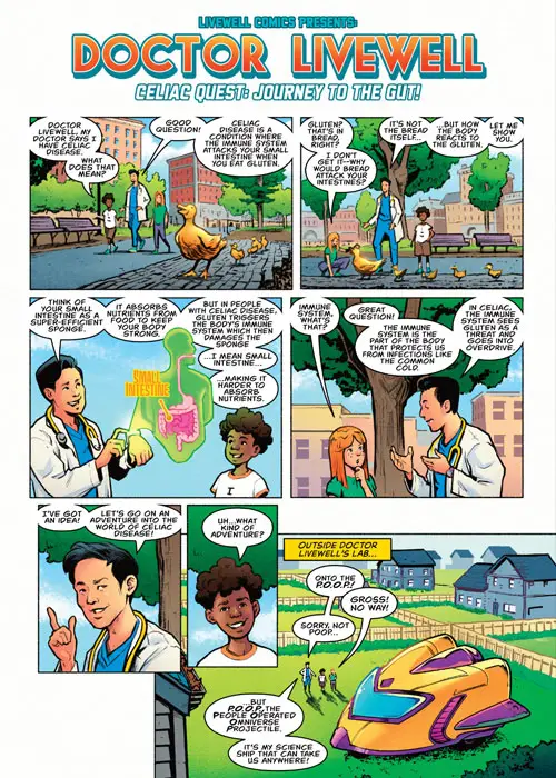 Livewell Comics: Celiac Disease English Version