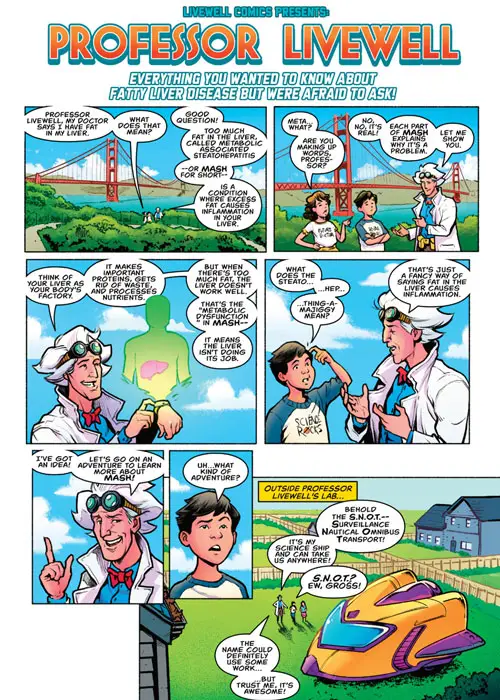 Livewell Comics: Fatty Liver English Version