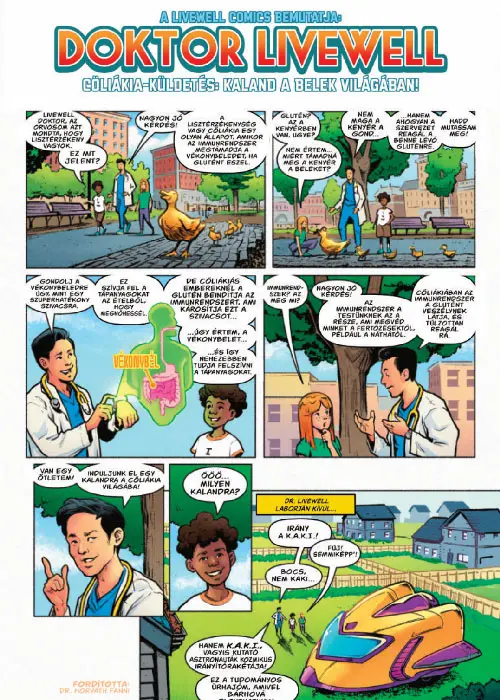 Livewell Comics - H. Pylori in Hungarian